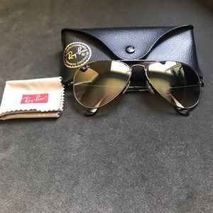 Rayban aviator gradient sunglasses